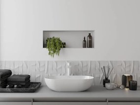 Mexen X-Wall-NR półka wnękowa bez kołnierza 60 x 20 cm, biała - 1921602010