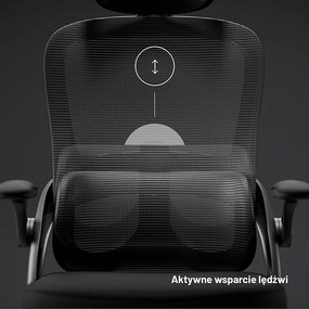 Fotel biurowy, ergonomiczny Diablo V-Light, czarny