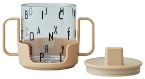 Beżowy kubek dla dzieci Design Letters Grow With Your Cup