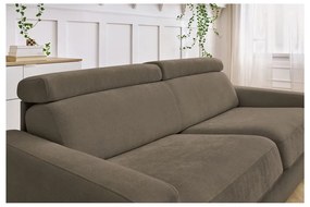 Brązowa rozkładana sofa 215 cm Monaco – Bobochic Paris