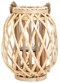Lampion LAGGE pleciony naturalny 30 cm HOMLA