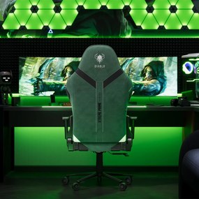 Fotel gamingowy materiałowy Diablo X-One Prime Normal Size, Forest Green