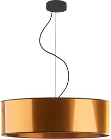Miedziany okrągły żyrandol w stylu glamour 60 cm - 3X EX856 P6-M75