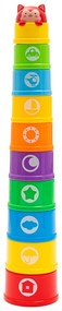 Baby Mix Kubki edukacyjne z melodią, 10 szt.