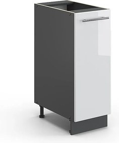 Szafka apteczna biały wysoki połysk 30x51.6x82 fame-line