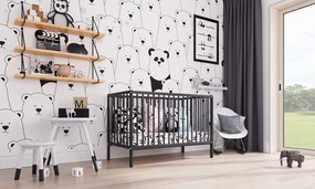 Łóżeczko Dominik antracyt 120x60