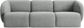 Szara sofa z tkaniny szenilowej 244 cm Lani – Makamii