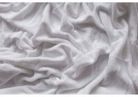 Białe prześcieradło z mikropluszu z gumką 180x200 cm – Jerry Fabrics