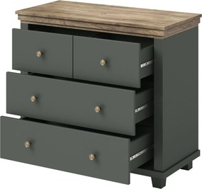 Komoda EVOLETTA 90 cm do Salonu Sypialni Zieleń