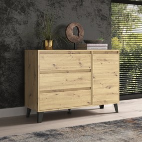 Komoda BOGAN 1D3S, dąb artisan