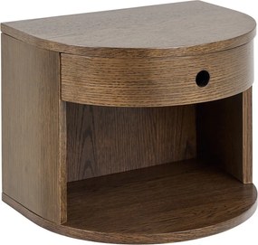 Szafka nocna w dekorze dębu w ciemnym naturalnym kolorze Paron – Actona