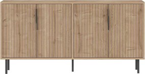 Komoda z płyty wiórowej – 150 cm x 75 cm x 36 cm – Dąb szafirowy