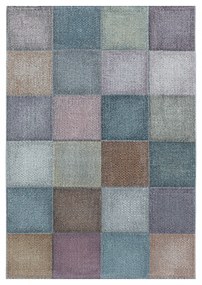 Dywan-nowoczesny Ottawa kwadraty multikolor  80 cm x 250 cm