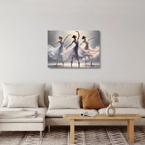 Obraz na szkle - Trzy baletki (70x50 cm)