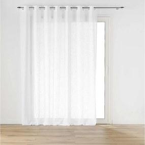 Firanka Woalowa "Haltona" Biały Efekt Lnu 240x240cm na Rzepy - Oeko-tex