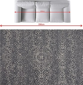 Dywan Velvet beige/petrol blue 200x290cm