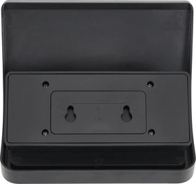 Zewnętrzna lampa ścienna czarna z LED IP54 z czujnikiem ruchu solarna - Floody