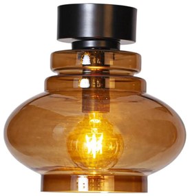 ByRydens 4202200-5512-Oprawa sufitowa DOLORES 1xE27/5W/230V śr. 30 cm brązowy/dymiony