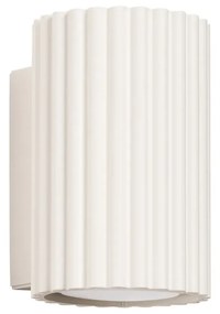 Kinkiet KARBON 10 beżowy ryflowany SOLLUX  LIGHTING