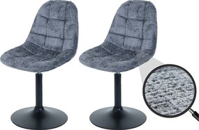 Krzesło do jadalni MCW-A60 (zestaw 2 sztuk),  ciemnoszary