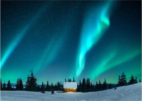 Obraz na szkle - Aurora Borealis (70x50 cm)