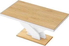 Rozkładany stół z dębowym dekorem na blacie Bella Hubertus