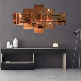 Obraz - Nocne miasto (125x70 cm)