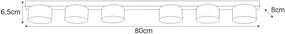 Lampa sufitowa punktowa czarna F6-E74