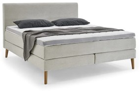 Beżowe łóżko boxspring 160x200 cm Linea – Meise Möbel