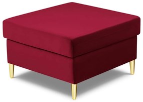 Czerwony aksamitny podnóżek Kyoto – Cosmopolitan Design