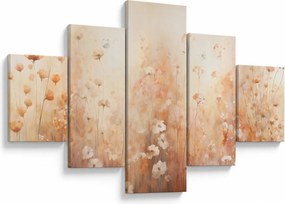 Obraz - Wzór dzikich kwiatów (125x70 cm)