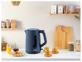 Ciemnoniebieski plastikowy czajnik elektryczny 1,7 l KO2M0410 – Tefal