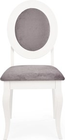 Białe krzesło do jadalni w stylu Retro Barock