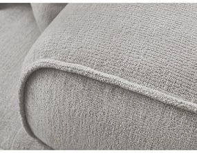 Jasnoszara sofa z tkaniny szenilowej 237 cm Whesley – Bobochic Paris