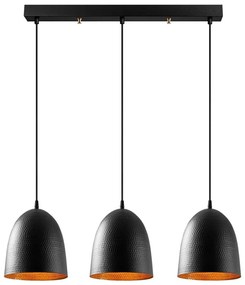 Lampa wisząca na lince TATTOO 3xE27/40W/230V czarna