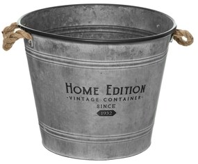 Osłonka zinc, wiaderko vintage, Ø 38 cm