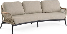 Jasnobrązowa sofa ogrodowa z litego drewna akacjowego Eulero – Bizzotto