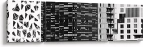 Obraz architektury czarno-białej (170x50 cm)