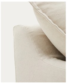 Beżowa lniana sofa 230 cm Zenira – Kave Home