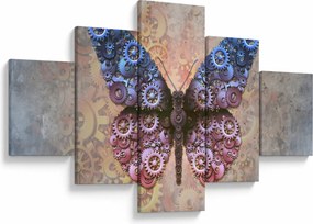 Obraz - Steampunk motyl (125x70 cm)