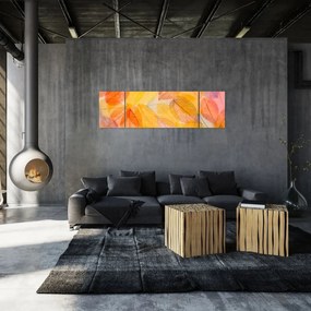 Obraz - Tło z jesiennych liści (170x50 cm)