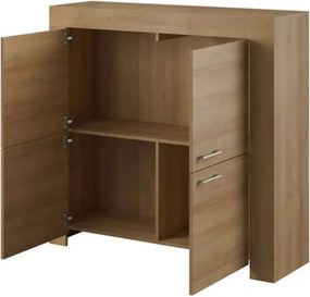 Komoda Seel 4-drzwiowa 120cm dąb riviera vintage
