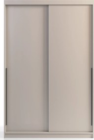 Kaszmirowa dwudrzwiowa szafa przesuwna z szufladami 140 cm P9-A05