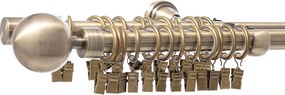 Karnisz podwójny Elegant antique brass 160cm
