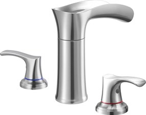 Bateria Wanna Rzymska SucceBuy, Kran Łazienkowy Wodospad, Zestaw Armatury 3 Otwory z 2 Gałkami, w Stopie Cynku, Montaż na Blacie