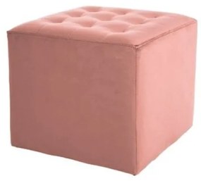 Stary różowy taboret LORI VELVET