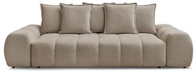 Szarobrązowa sofa z tkaniny szenilowej 278 cm Everest – Bobochic Paris