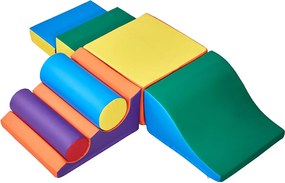 Zabawka Wspinaczkowa, SucceBuy 7-Częściowe Piankowe Klocki Wspinaczkowe dla Maluchów i Przedszkolaków, Zestaw do Aktywności w Pomieszczeniach