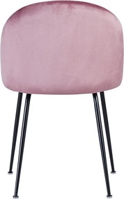 Zestaw 4 Krzese Black Dalnia Aksamitne