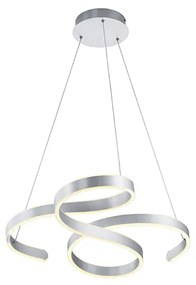 Designerska lampa wisząca ze stali z 3-stopniowym ściemnianiem LED - FrankDesignerski Oswietlenie wewnetrzne